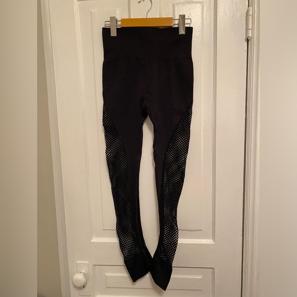IVY PARK Black Mesh Leggings Size Small/Medium - Picture 2 of 8